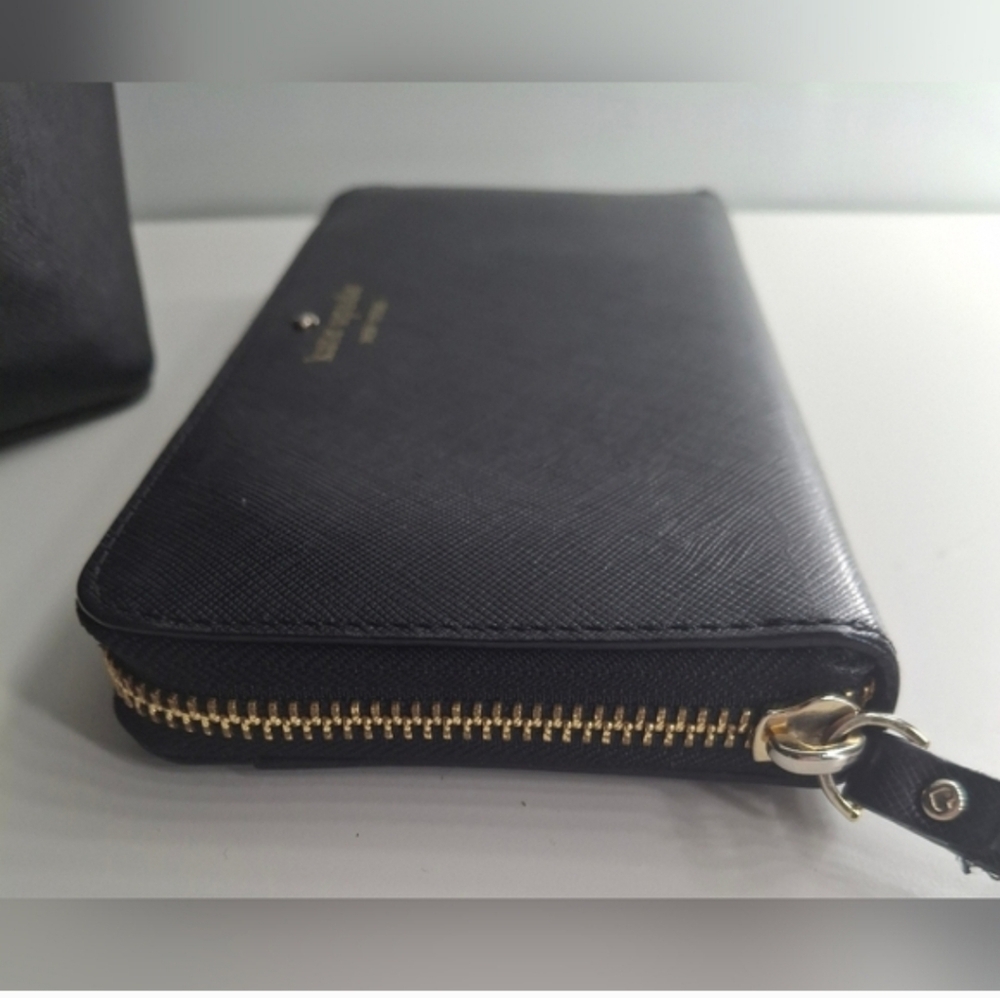 Kate Spade XL Black Tote and Wallet Set EUC - Picture 5 of 12